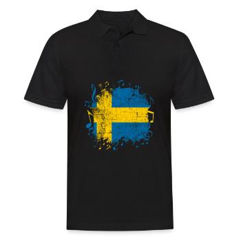 Swedish Music - Men's Polo Shirt - black - Front - Kai (181cm)