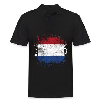 Hollande Musique - Polo Homme - noir - Devant - Kai (181cm)