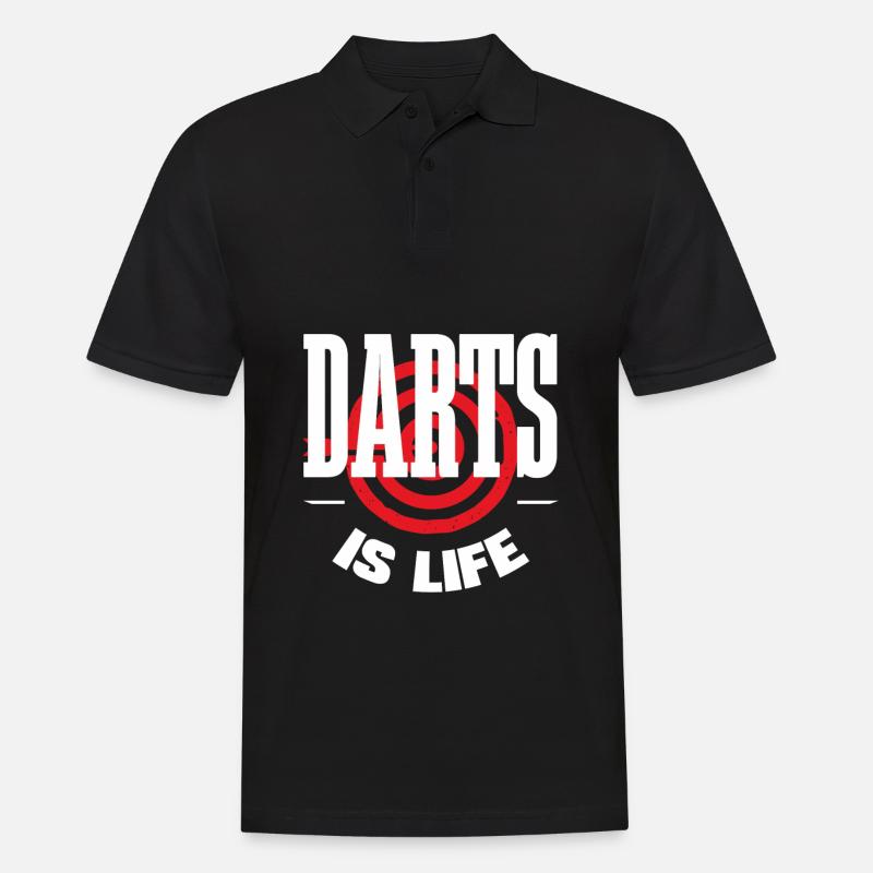 Dart - Männer Poloshirt - Schwarz
