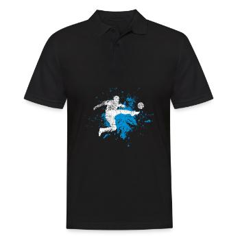 footballeur - Polo Homme - noir - Devant - Kai (181cm)