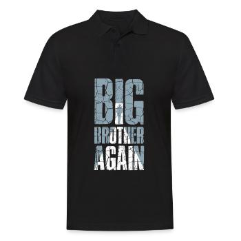 Big Brother Again Tee for boys - Men's Polo Shirt - black - Front - Kai (181cm)
