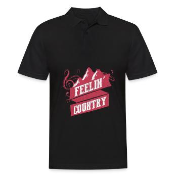 Musique country - Polo Homme - noir - Devant - Kai (181cm)