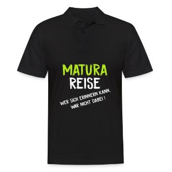 Matura 2020 Maturareise Nicht Erinnern - Männer Poloshirt - Schwarz - Vorne - Kai (181cm)