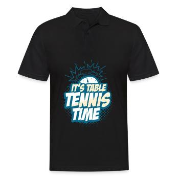 Tennis de table - Polo Homme - noir - Devant - Kai (181cm)