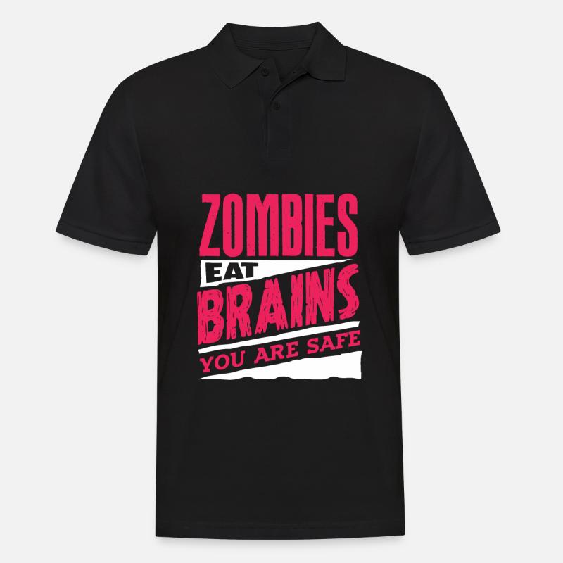 Zombie - Männer Poloshirt - Schwarz