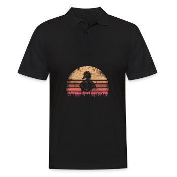 Entchen Baby Ente - Männer Poloshirt - Schwarz - Vorne - Kai (181cm)
