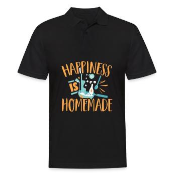 Kochen Koch - Männer Poloshirt - Schwarz - Vorne - Kai (181cm)