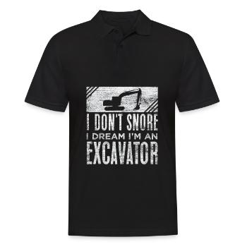 Bagger - Männer Poloshirt - Schwarz - Vorne - Kai (181cm)