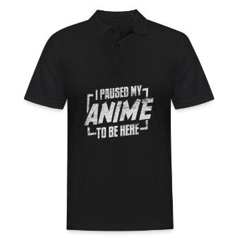 Anime - Polo Homme - noir - Devant - Kai (181cm)