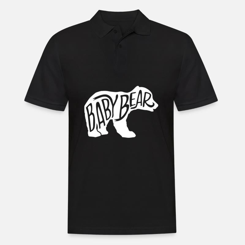Baby Bär - Männer Poloshirt - Schwarz