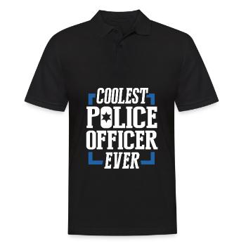 Policier police - Polo Homme - noir - Devant - Kai (181cm)