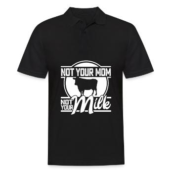 Vegan Veganer - Männer Poloshirt - Schwarz - Vorne - Kai (181cm)