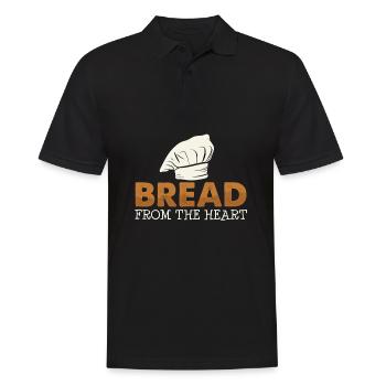 Baking bread - Men's Polo Shirt - black - Front - Kai (181cm)