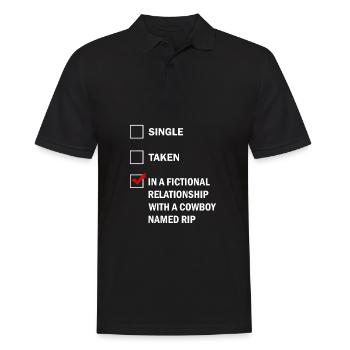 Rip Cowboy Yellowstone - Männer Poloshirt - Schwarz - Vorne - Kai (181cm)