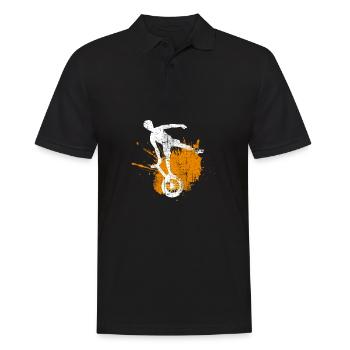unicycle - Men's Polo Shirt - black - Front - Kai (181cm)