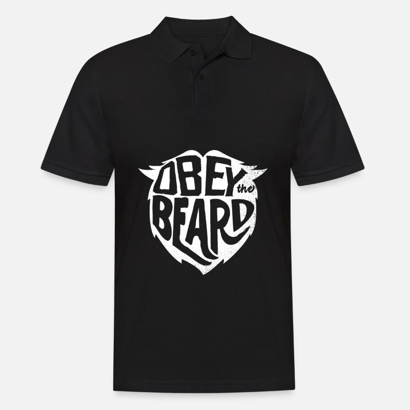 Beard full beard - Men's Polo Shirt - black