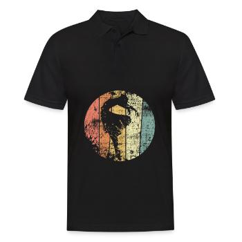 Danseur de ballet danse rétro - Polo Homme - noir - Devant - Kai (181cm)