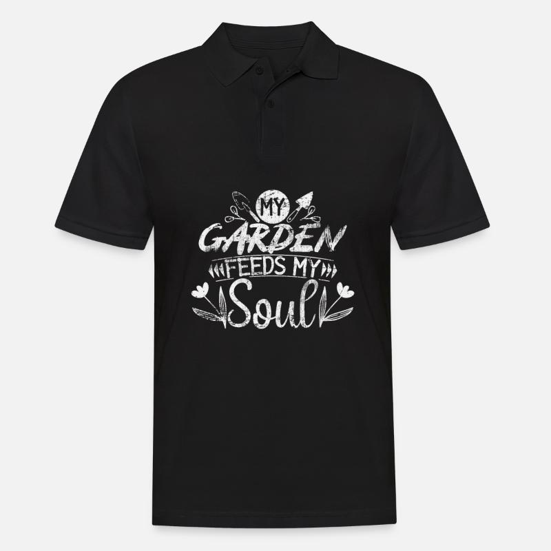 Garten Gärtner - Männer Poloshirt - Schwarz