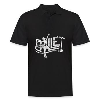 Danseurs de ballet dansant - Polo Homme - noir - Devant - Kai (181cm)