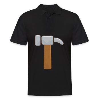 Hammer - Männer Poloshirt - Schwarz - Vorne - Kai (181cm)