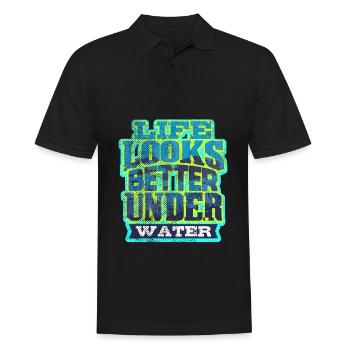 Taucher Tauchen - Polo Homme - noir - Devant - Kai (181cm)