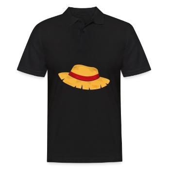 Straw hat farmer farmer - Men's Polo Shirt - black - Front - Kai (181cm)