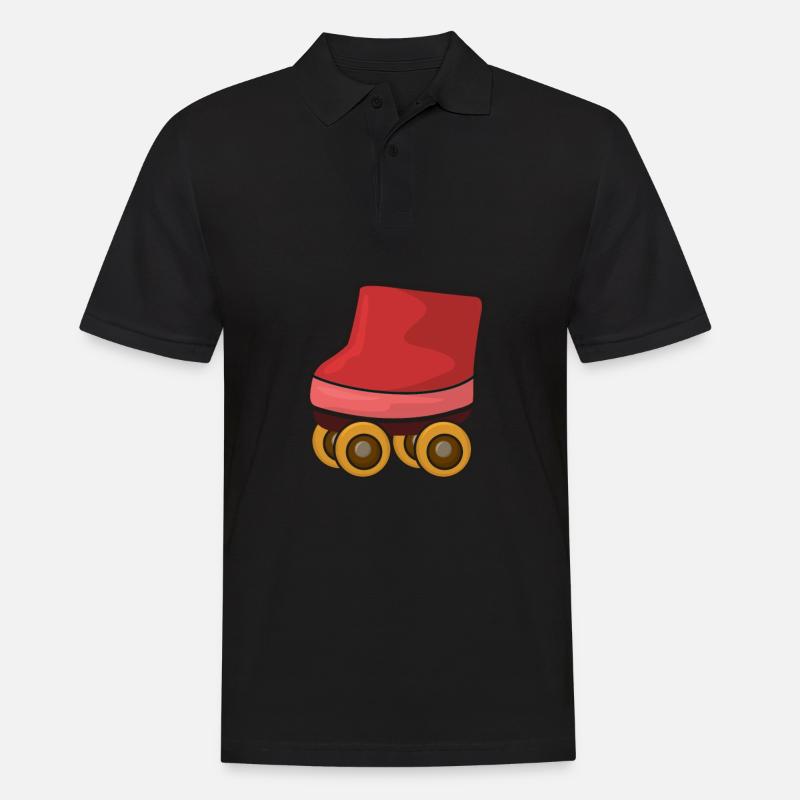 Roller skate roller skating - Men's Polo Shirt - black