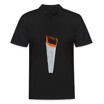 Saw Craftsman Tool - Men's Polo Shirt - black - Front - Kai (181cm)