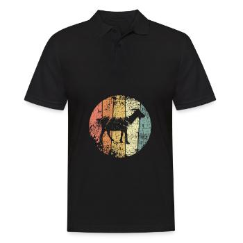 Chèvre rétro - Polo Homme - noir - Devant - Kai (181cm)