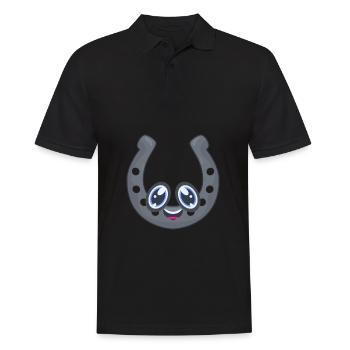 horseshoe - Men's Polo Shirt - black - Front - Kai (181cm)