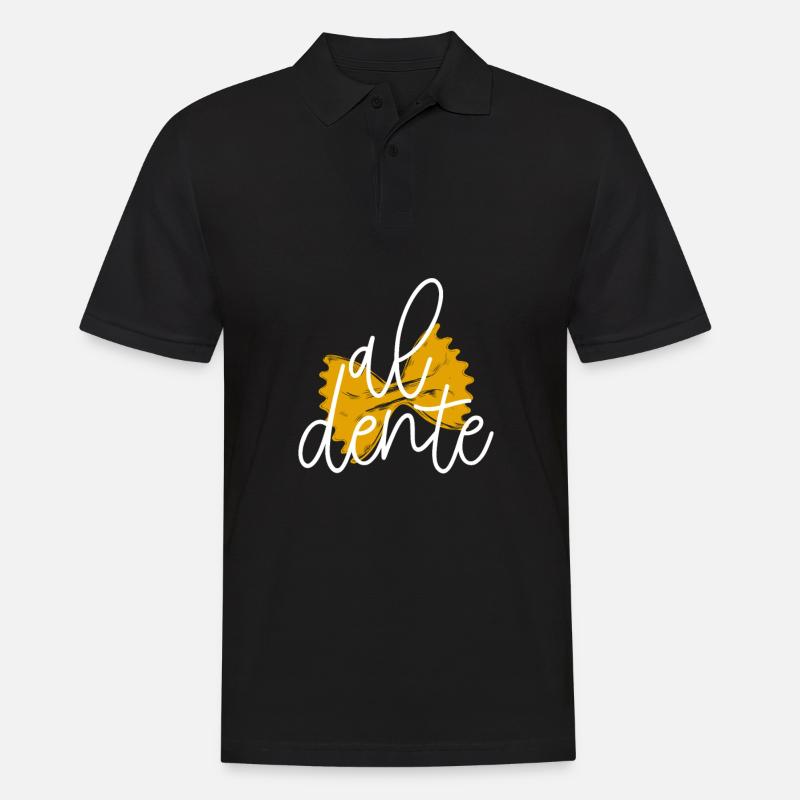 Pasta Kochen Küche - Männer Poloshirt - Schwarz