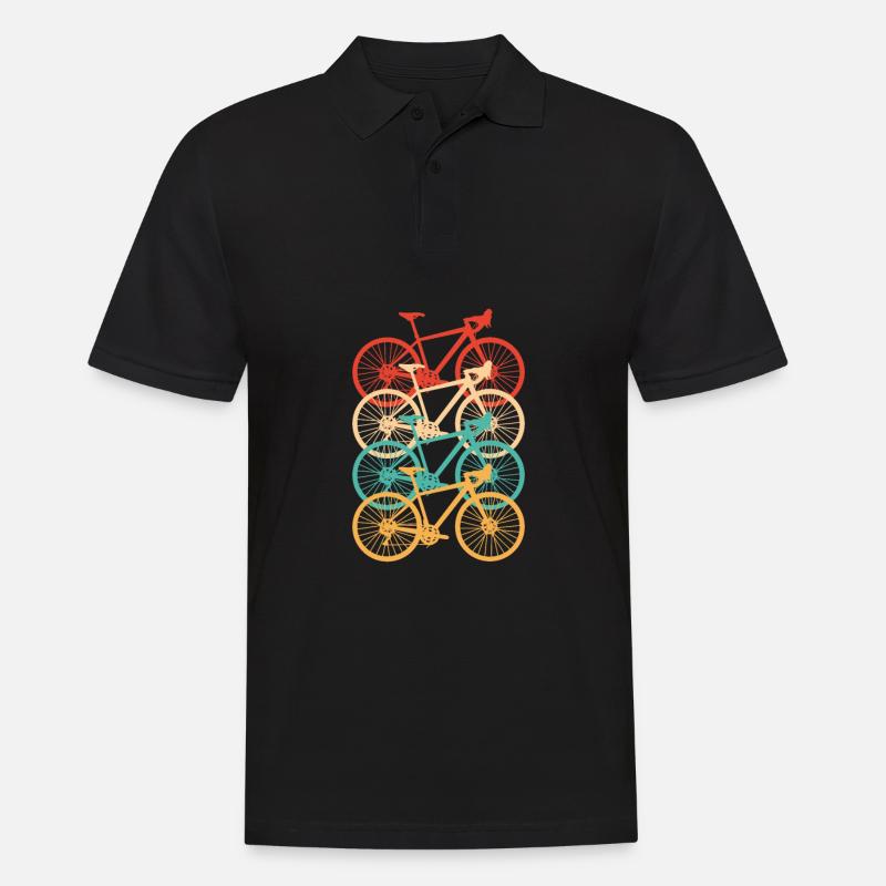 Rennrad - Männer Poloshirt - Schwarz