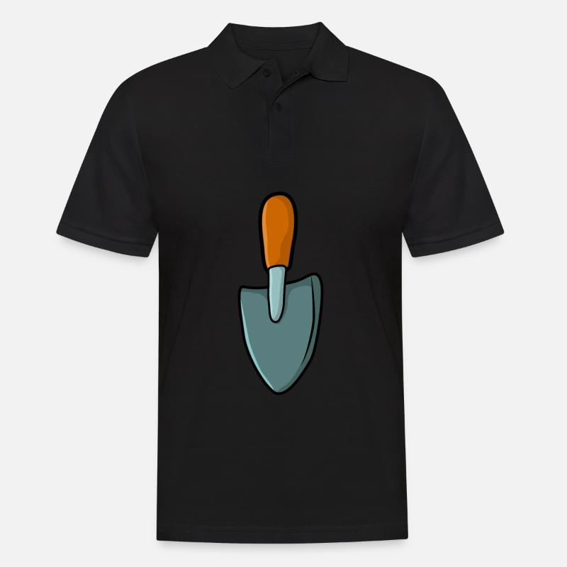 Gärtner Gartenschaufel Garten - Männer Poloshirt - Schwarz