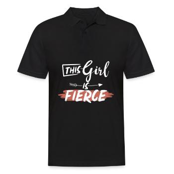 Feministin Feminismus - Männer Poloshirt - Schwarz - Vorne - Kai (181cm)