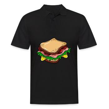 Sandwich - Polo Homme - noir - Devant - Kai (181cm)