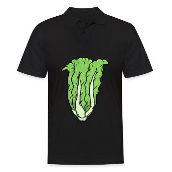 Cabbage Vegetables - Men's Polo Shirt - black - Front - Kai (181cm)