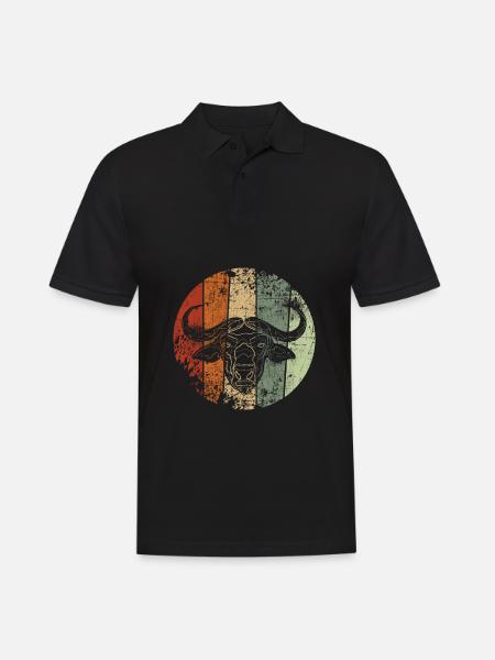 Buffle millésime - Polo Homme - noir