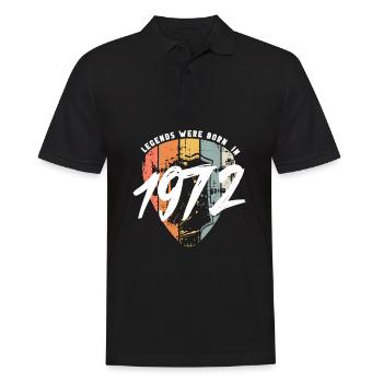 1972 anniversaire guitare guitare - Polo Homme - noir - Devant - Kai (181cm)