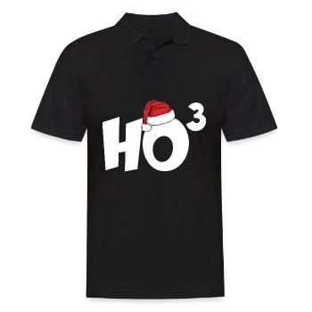 HO HO HO HOCH 3 CHRISTMAS CHRISTMAS SHIRT - Men's Polo Shirt - black - Front - Kai (181cm)