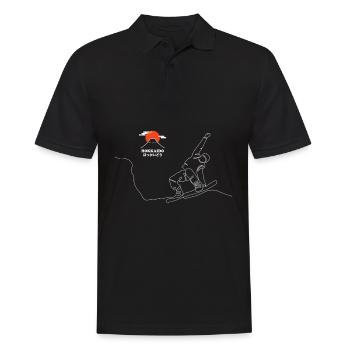Snowboard, Snowboarder, Hokkaido Snowboard, - Männer Poloshirt - Schwarz - Vorne - Kai (181cm)