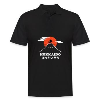 Snowboarder, Hokkaido Snowboarding, Japanese - Männer Poloshirt - Schwarz - Vorne - Kai (181cm)