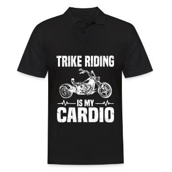 Trike - Männer Poloshirt - Schwarz - Vorne - Kai (181cm)