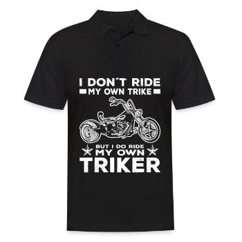 Idée cadeau Trike | Triker Moto Trikes Hommes - Polo Homme - noir - Devant - Kai (181cm)