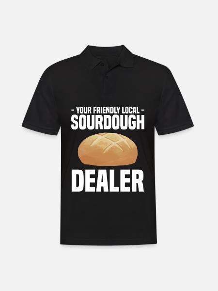 Sauerteig - Männer Poloshirt - Schwarz