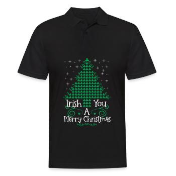 An Irish Christmas is desired - Men's Polo Shirt - black - Front - Kai (181cm)