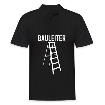 Lustiger Bauleiter Für Die Baustelle Handwerker - Männer Poloshirt - Schwarz - Vorne - Kai (181cm)