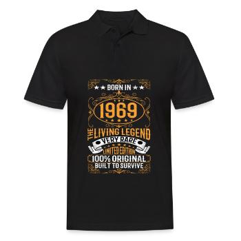 Born 1969 The Living Legend Limited Edition - Men's Polo Shirt - black - Front - Kai (181cm)