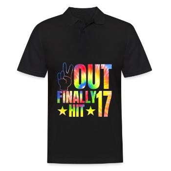 Finally hit 17 years old Promirant 17. - Men's Polo Shirt - black - Front - Kai (181cm)