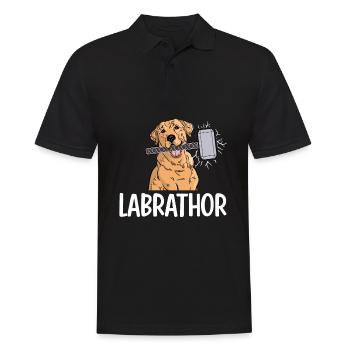 Labrathor Labrador Retriever Golden Retriever - Polo Homme - noir - Devant - Kai (181cm)