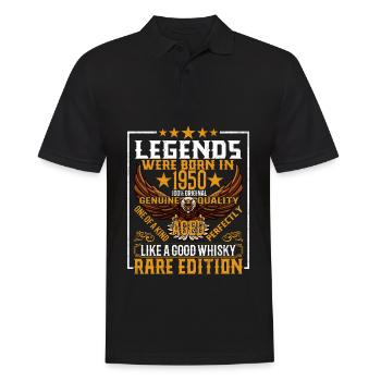 Legends Were Born in 1950, Aged Like Whisky - Men's Polo Shirt - black - Front - Kai (181cm)